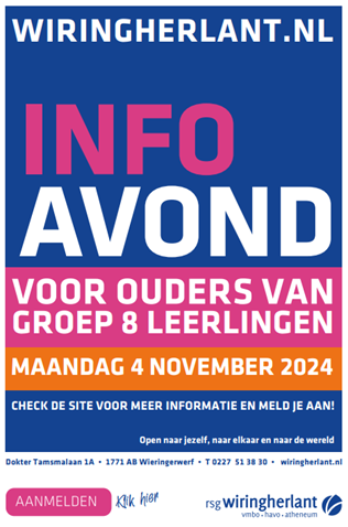 poster Wiringherlant - infoavond 4 november